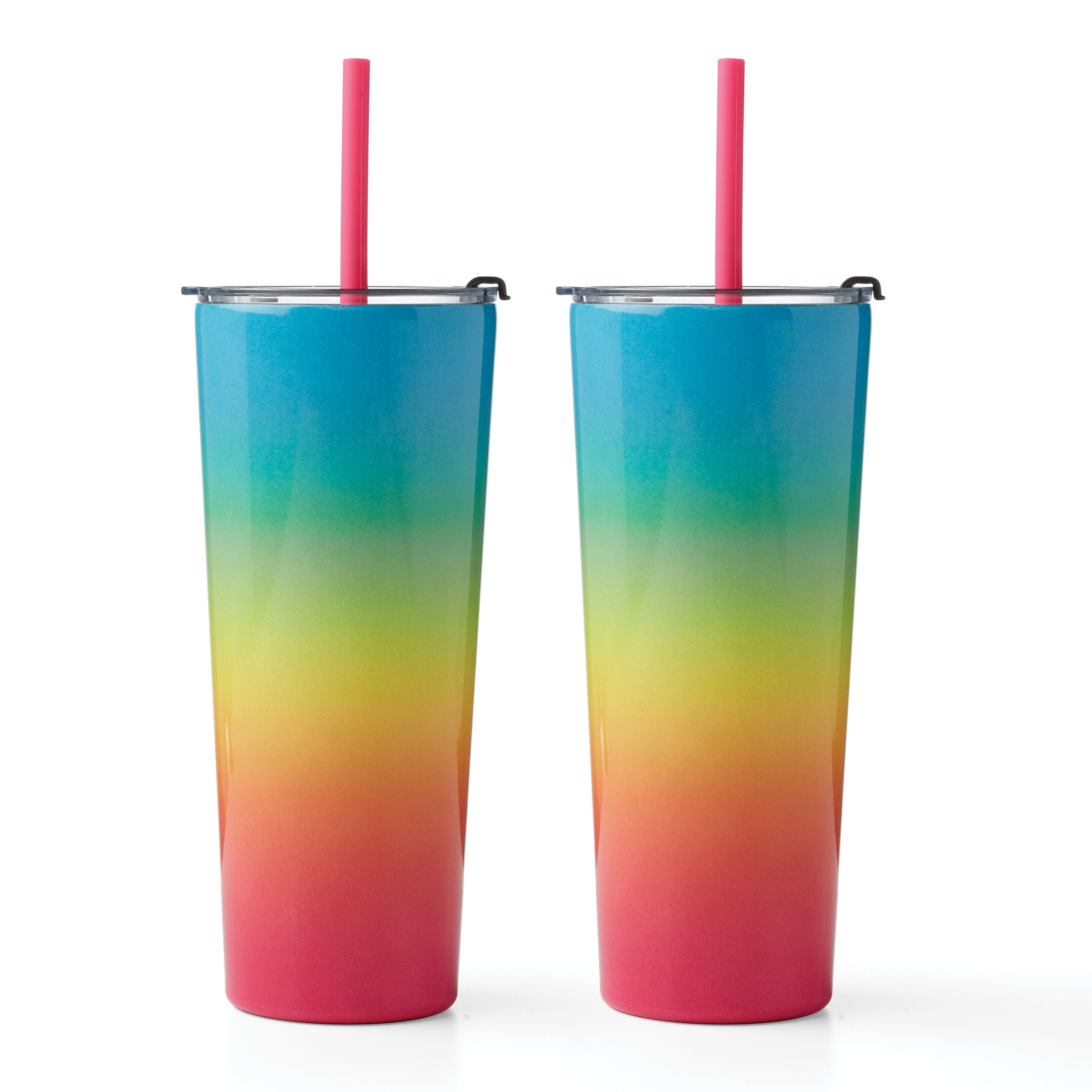 24 Oz Multi-Ombre Insulated Tumblers, Set Of 2