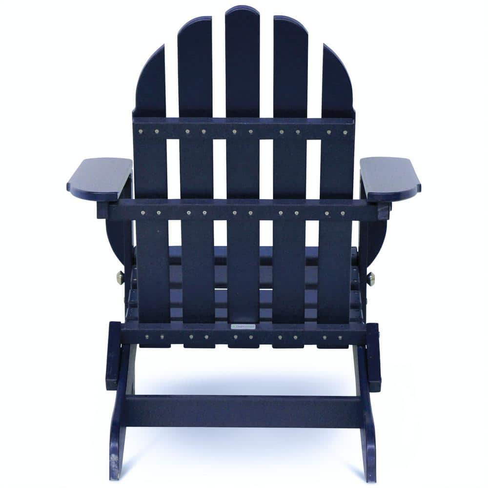 DUROGREEN Icon Navy 4-Piece Plastic Adirondack Chair Patio Seating Set TAC80204PKNY