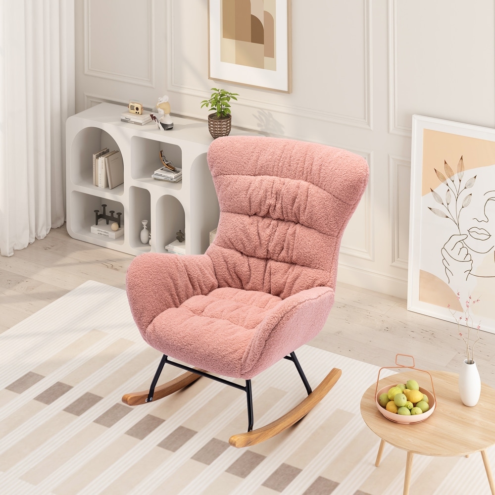 Teddy Fabric Rocking Chair