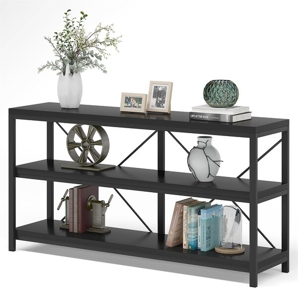 Sofa Console Table， 3 Tiers TV Console Stand， Entryway Table