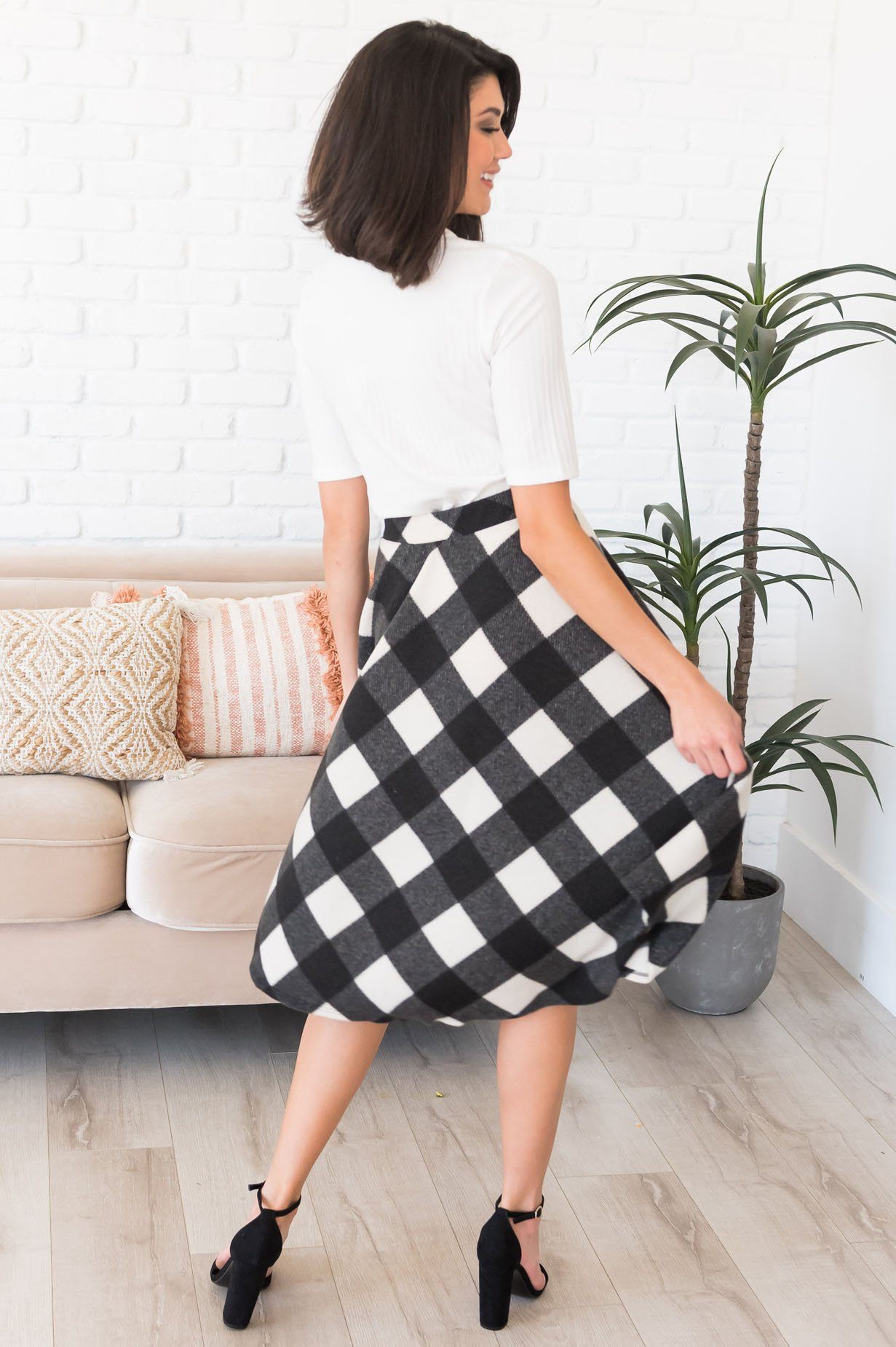 Twirl With Modesty Aline Skirt