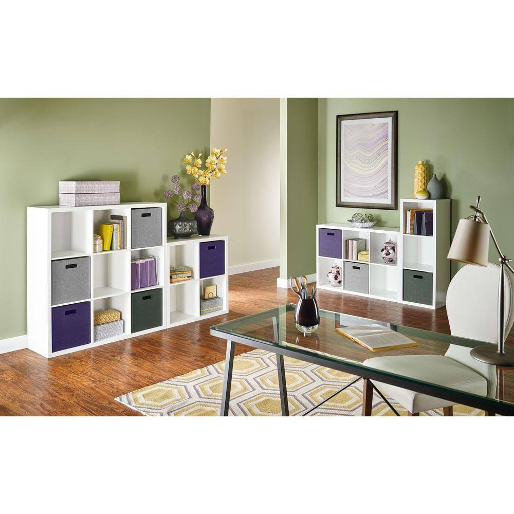 ClosetMaid 44 in. H x 16 in. W x 14 in. D White Wood Look 3-Cube Storage Organizer 1107