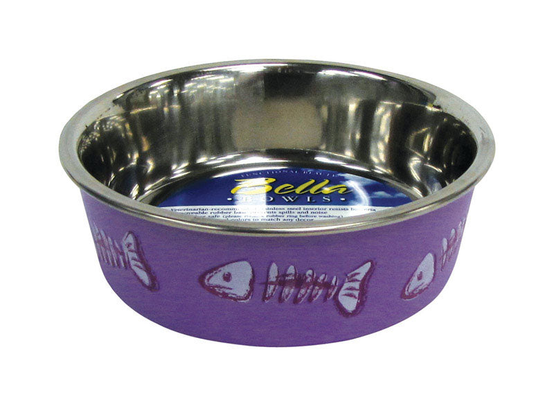 CAT BOWL PURPLE 1CUP