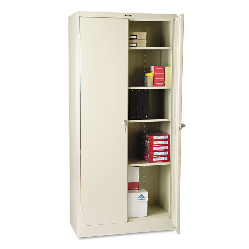 Tennsco 78 High Deluxe Cabinet， 36w x 18d x 78h， Putty (1870PY)