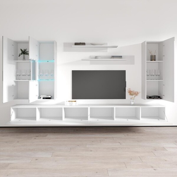 Fly EF5 30TV Wall Mounted Floating Modern Entertainment Center