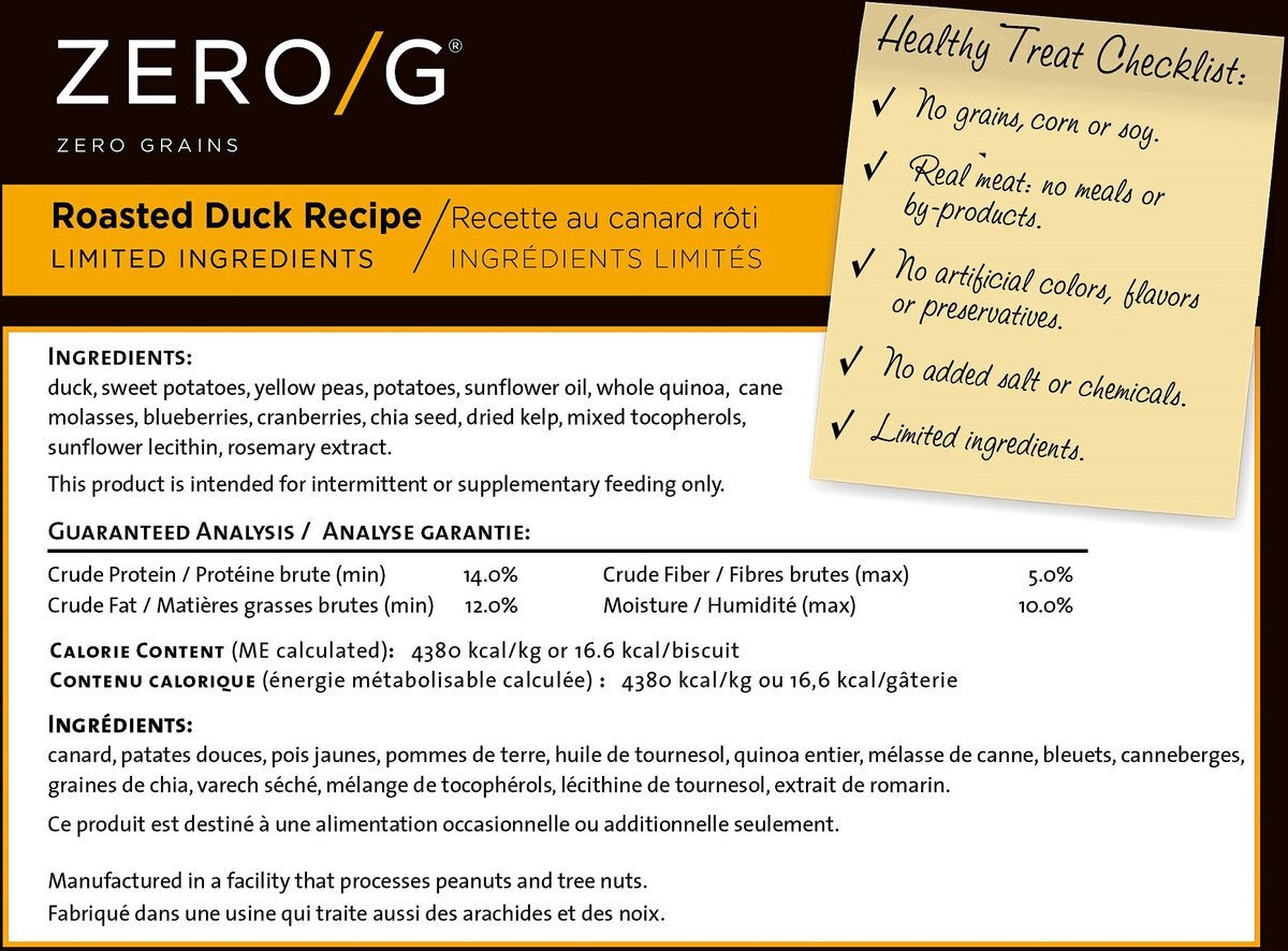 Darford Zero/G Minis Grain-Free Roasted Duck Dog Treats