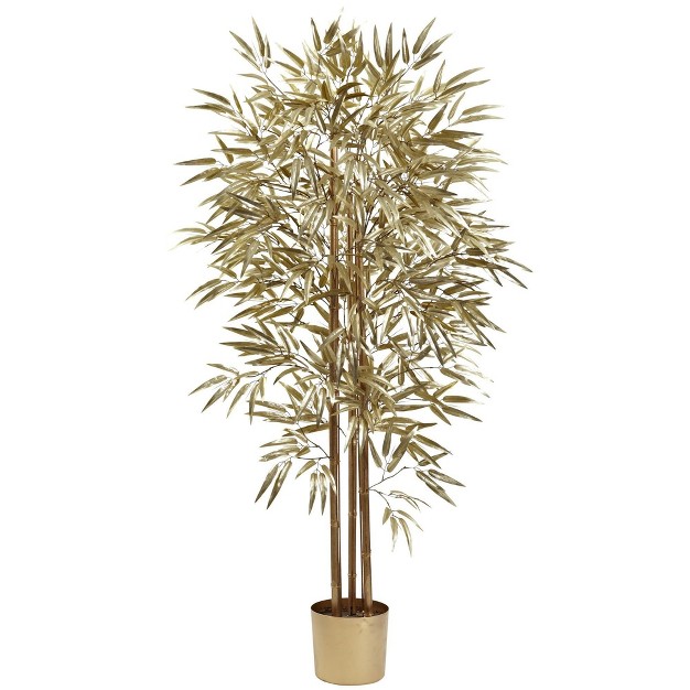 Nearly Natural 5-ft Golden Bamboo Tree W/880 Lvs