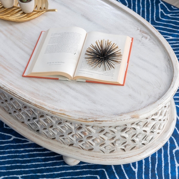 Jennifer Boho Oval Coffee Table