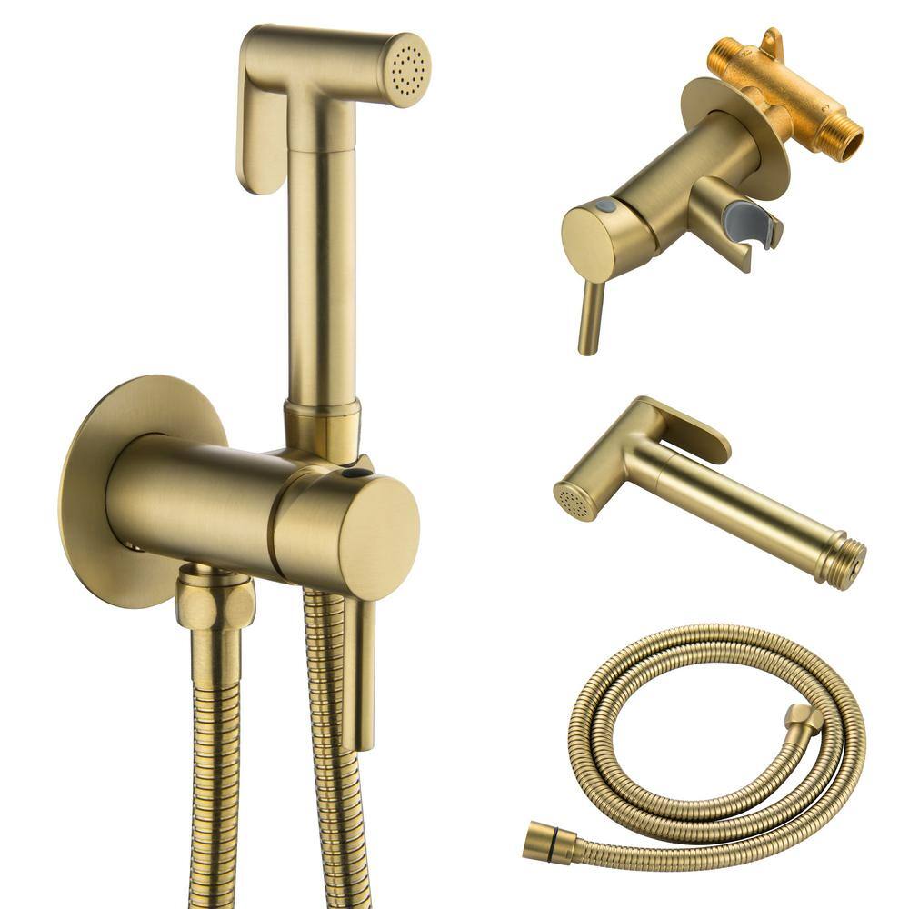 Nestfair Non- Electric Bidet Attachment in. Brushed Gold SMD6027G