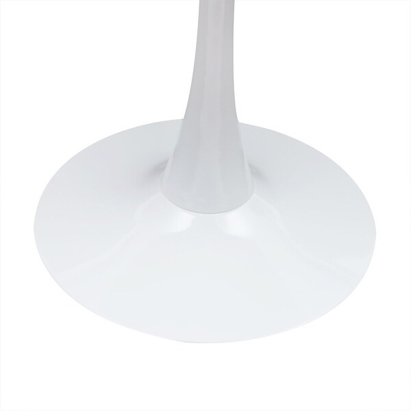 Side Table Round End Table Modern Home White Coffee Table - 31.5 * 28.7 * 19.7inch