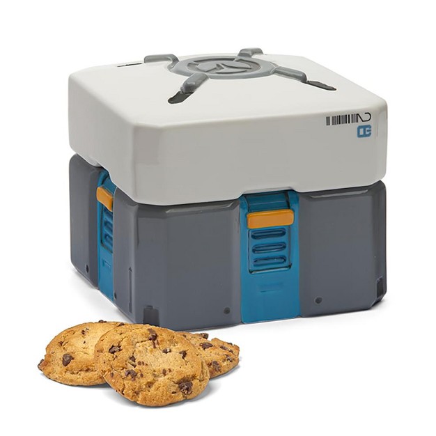 X 6 3 4 quot Loot Box Ceramic Cookie Jar