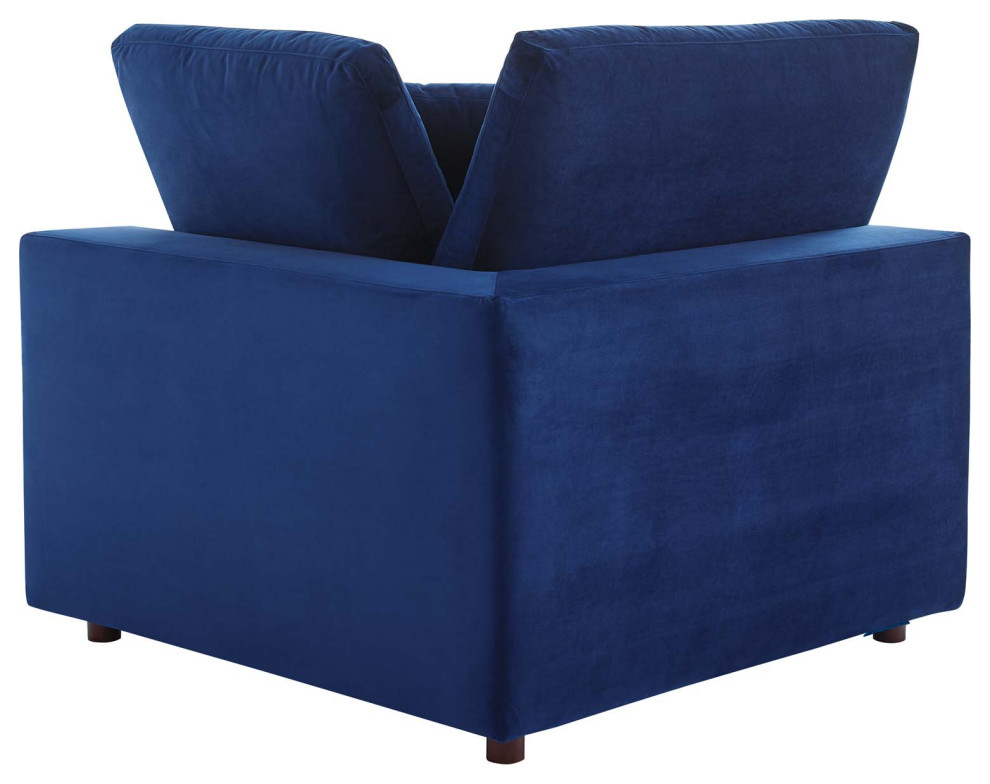 Commix Down Filled Overstuffed Performance Velvet Loveseat   Contemporary   Loveseats   by ShopFreely  Houzz