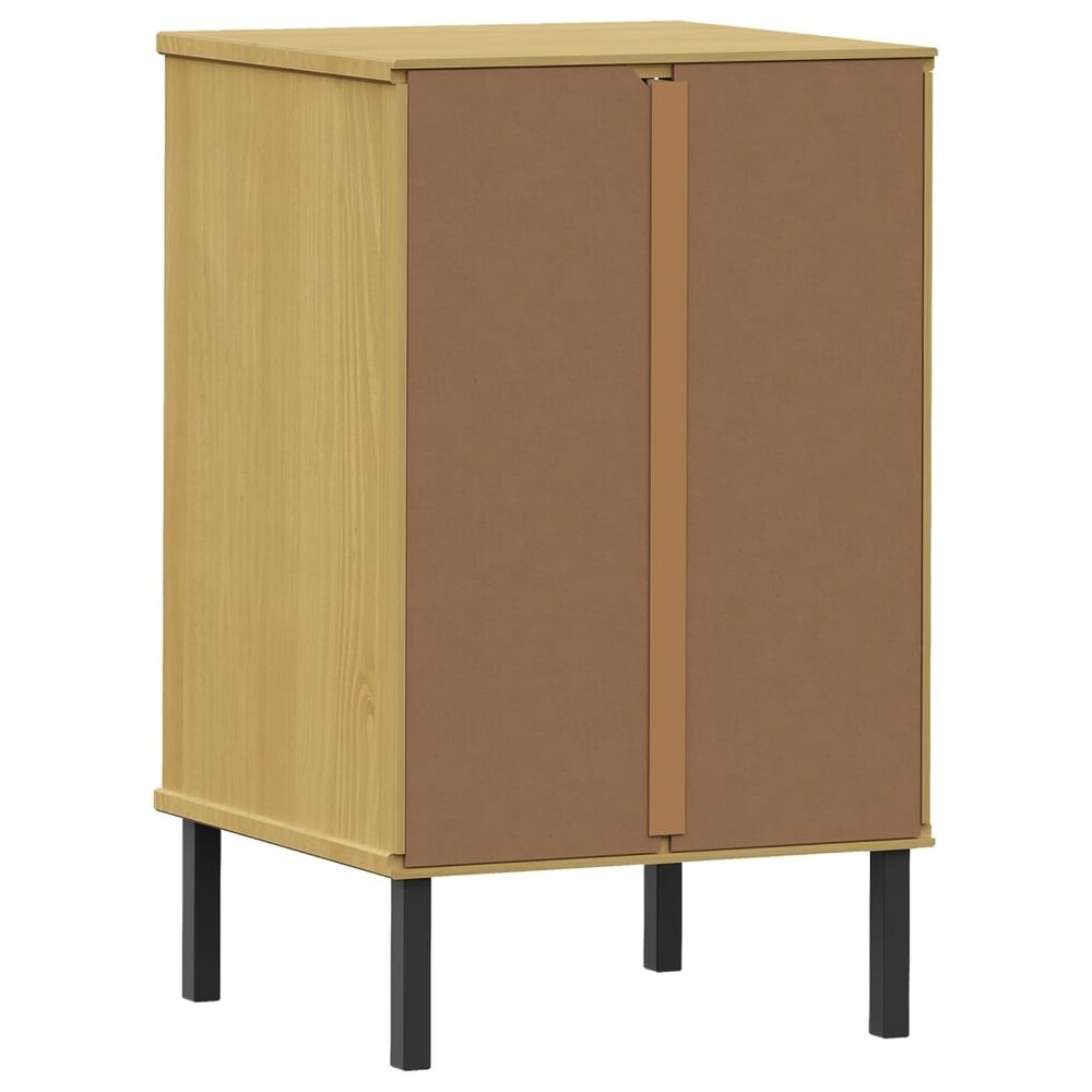 vidaXL Nightstand Storage Bedside Table with 3 Drawers Solid Pine Wood OSLO