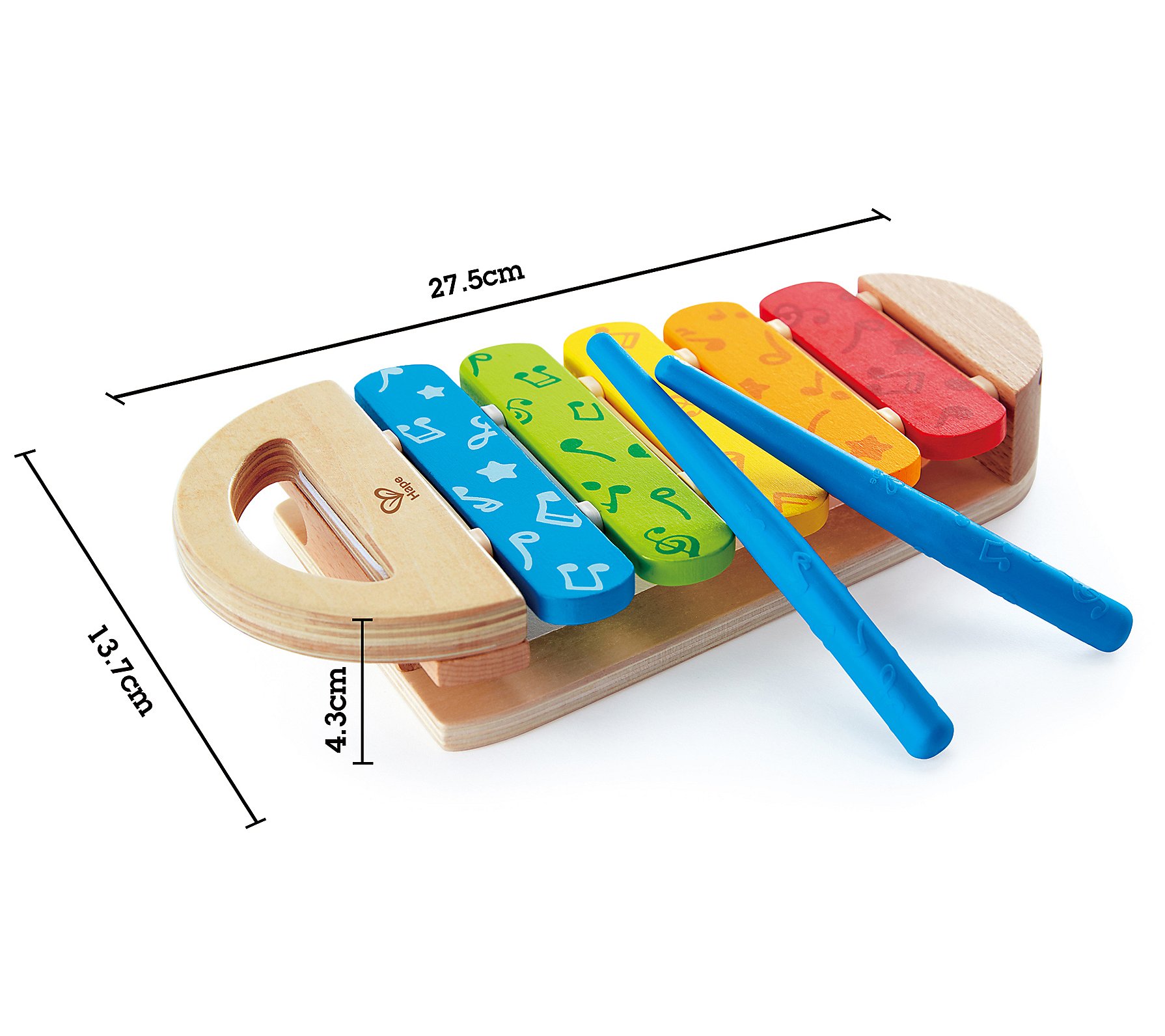 Hape Wooden Rainbow Toy Xylophone