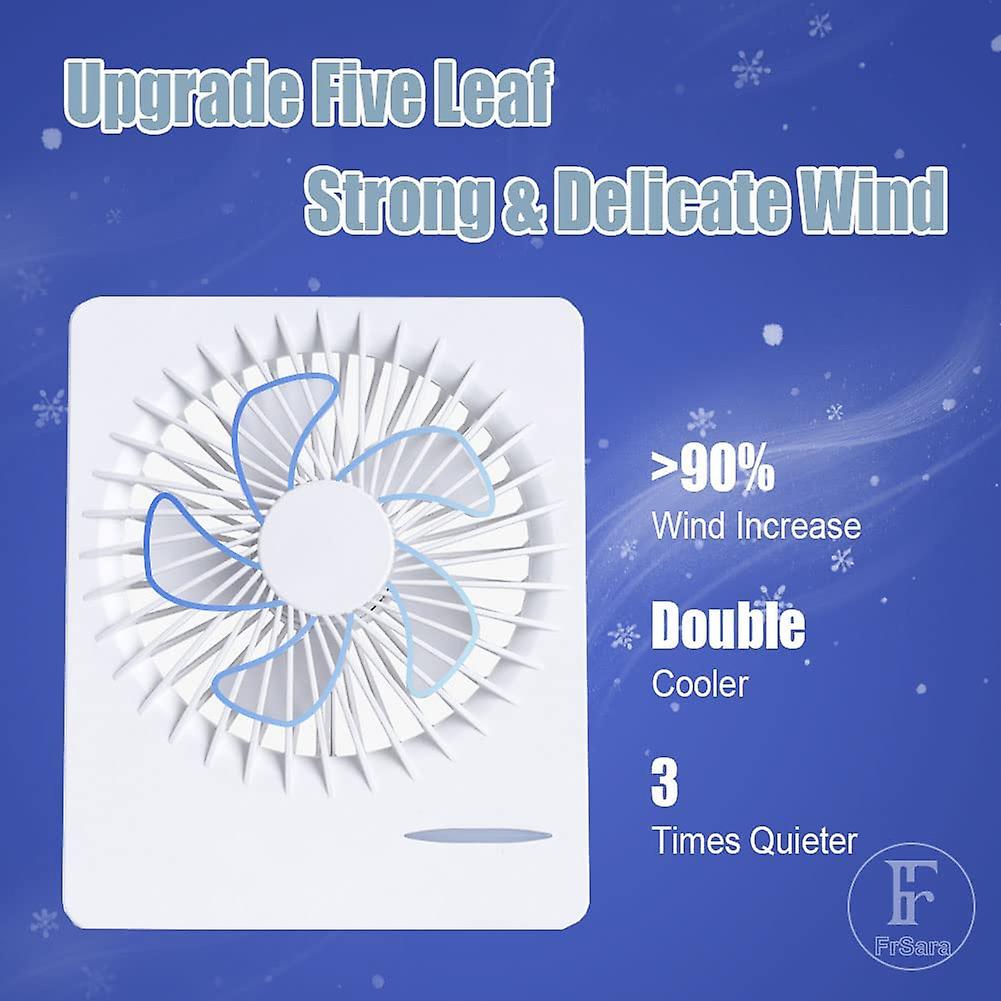 11.4cm Usb Personal Desk Fan， Long Battery Life， Quiet Portable Mini Table Fan， Wind Speed Control， Small Portable And Personal Fan Perfect For Use At