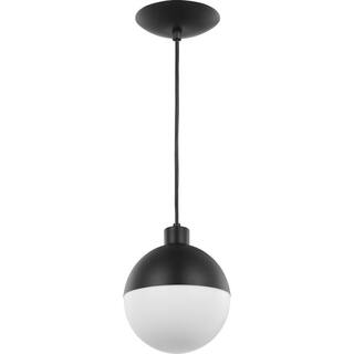 Progress Lighting Globe LED 1 Light Painted Black LED Outdoor Pendant Light P500147-031-30