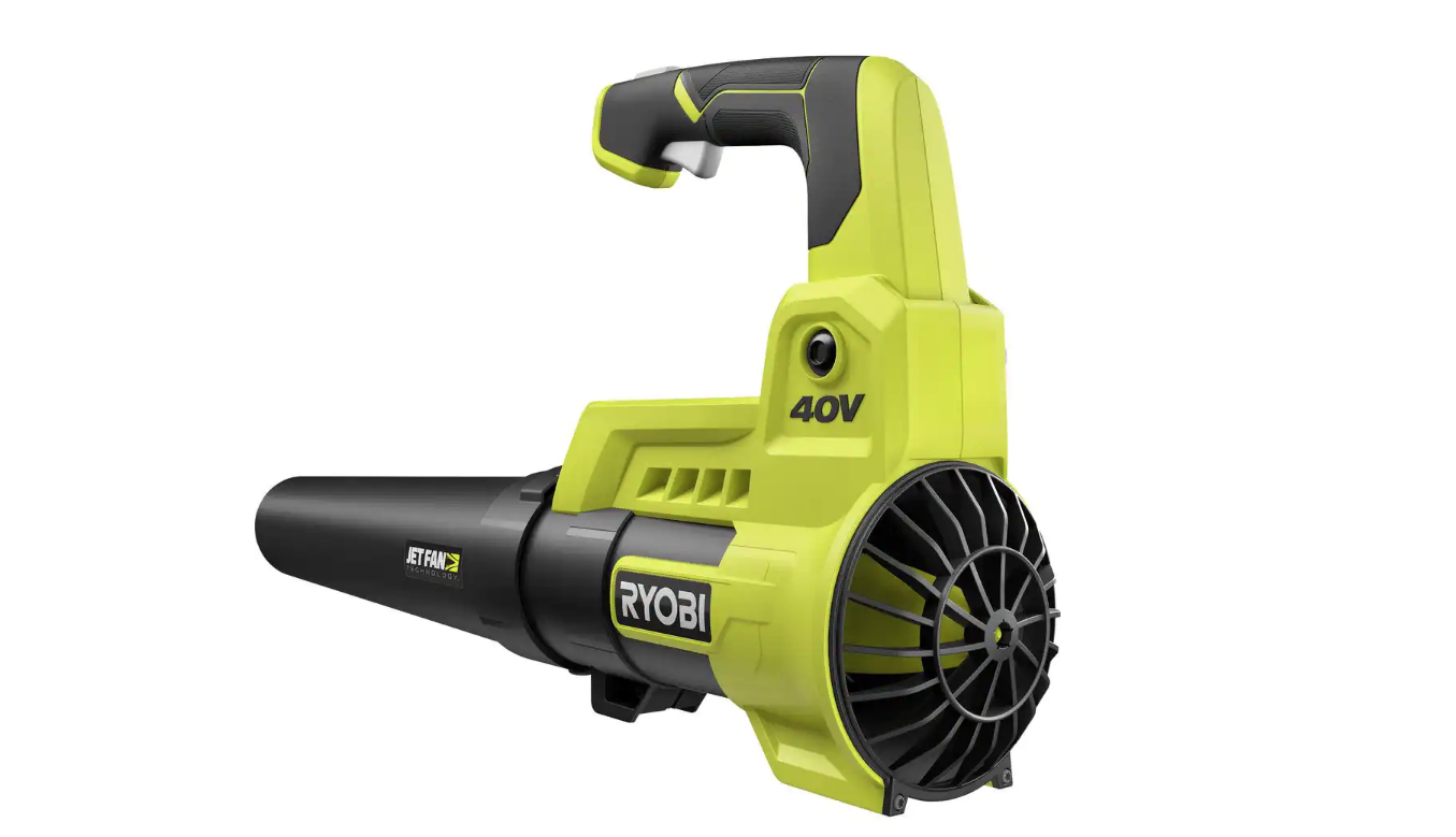 RYOBI RY40408BTLVNM 40V 110 MPH 525 CFM Cordless Battery Variable-Speed Jet Fan Leaf Blower (Tool-Only)