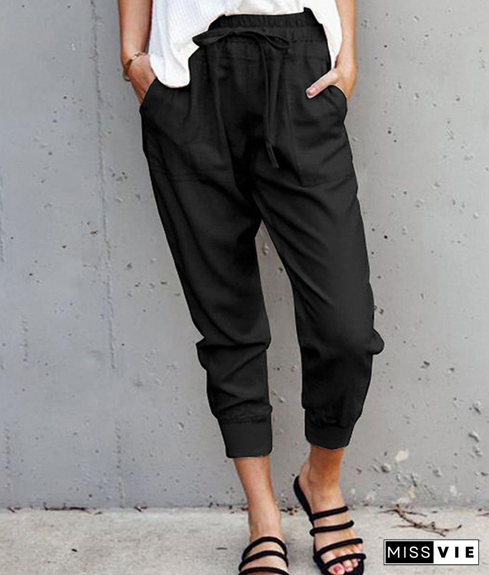 Casual Solid Pants