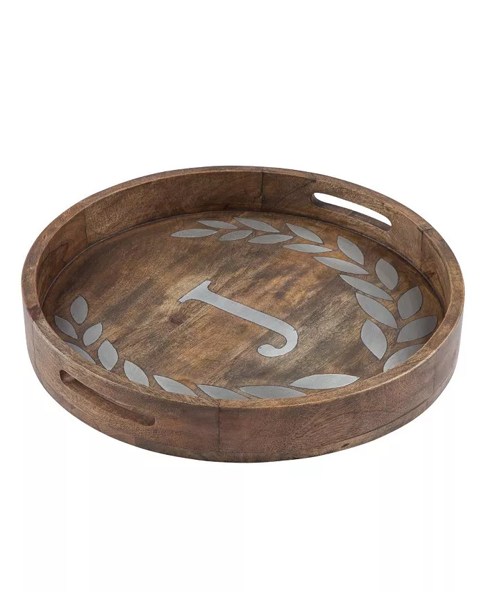 The GG Collection Heritage Collection Monogram Mango Wood Round Tray