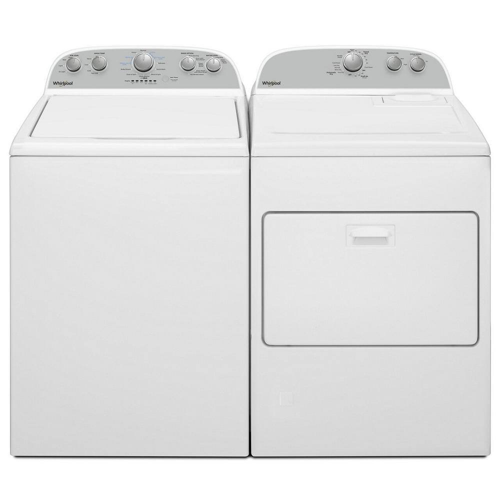 Whirlpool 27.5 in. 3.8 cu. ft. High-Efficiency White Top Load Washing Machine with Soaking Cycles WTW4955HW