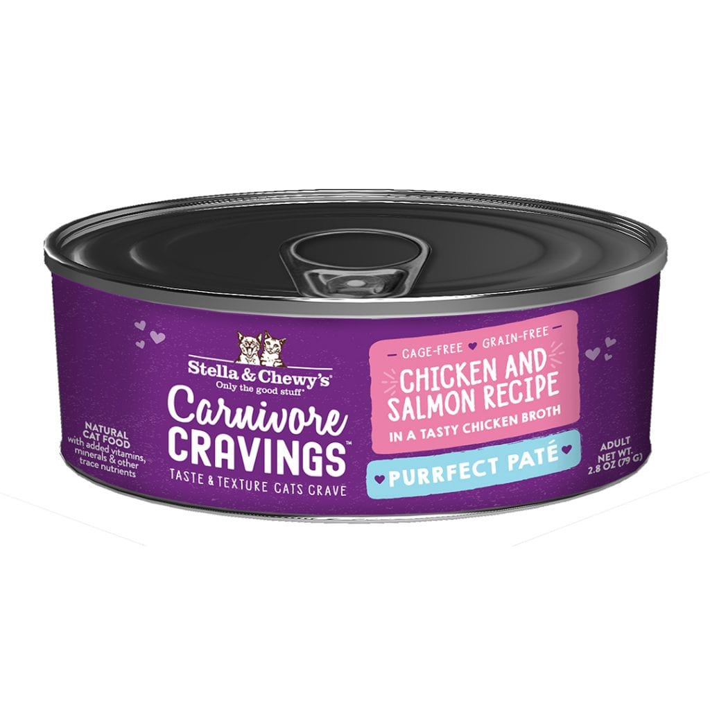 Stella  Chewys Carnivore Cravings Chicken  Salmon Pate Canned Cat F