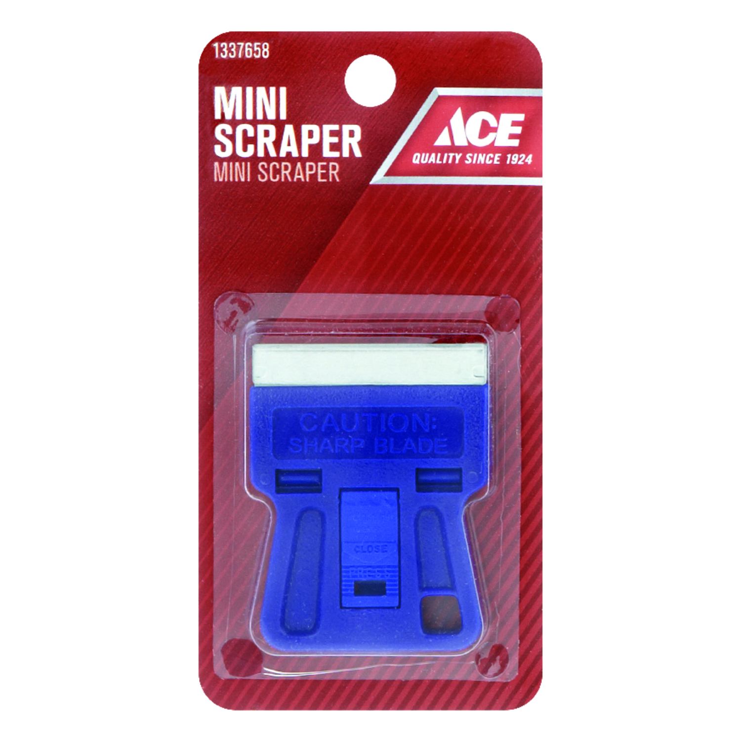 Ace 1-1/2 in. W Steel Single-Edge Glass Scraper