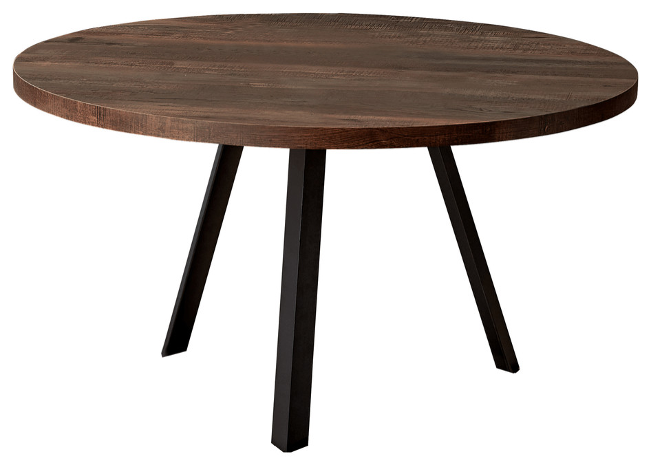 36 quotBrown And Black Round Coffee Table   Coffee Tables   by HomeRoots  Houzz