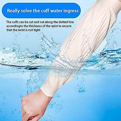 1 Pair Of Multi-purpose Elastic Latex Waterproof Sleeves(40cm)