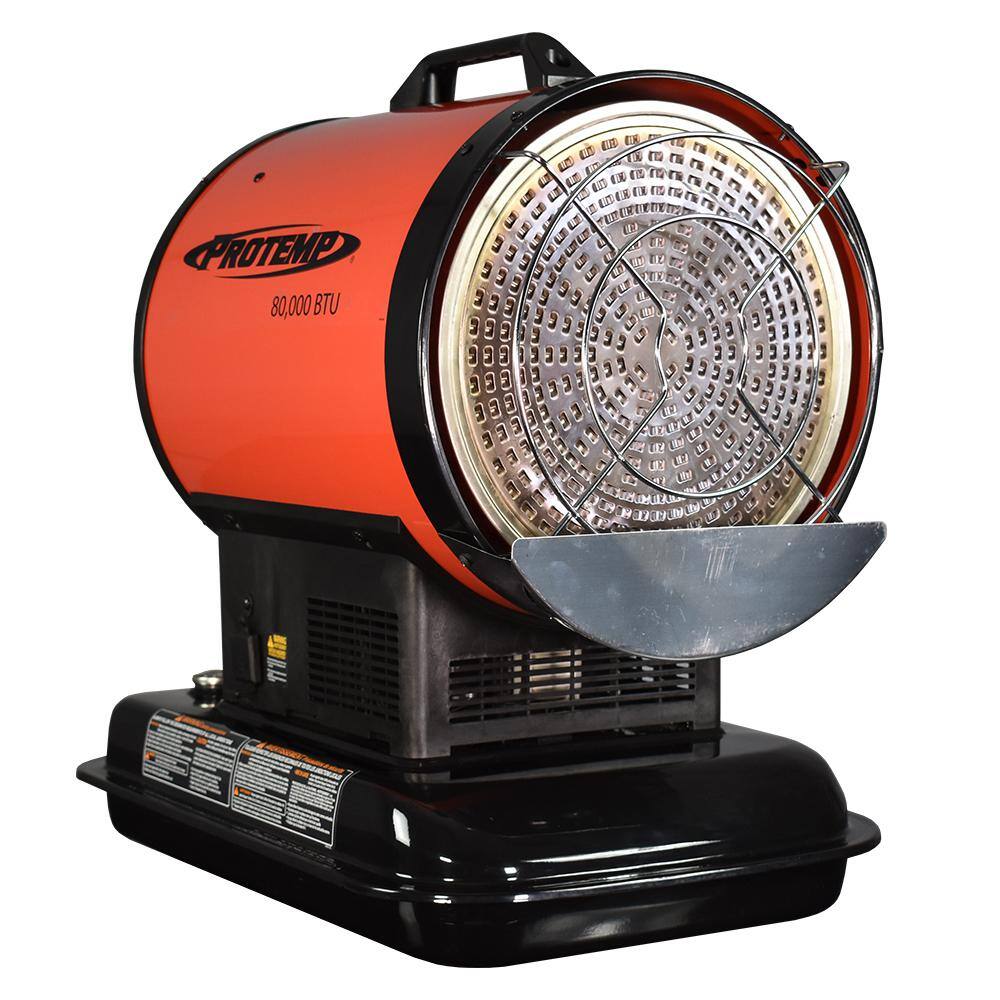 ProTemp 80000 BTU Radiant KeroseneDiesel Space Heater with Silent Drive PT-80-OFR