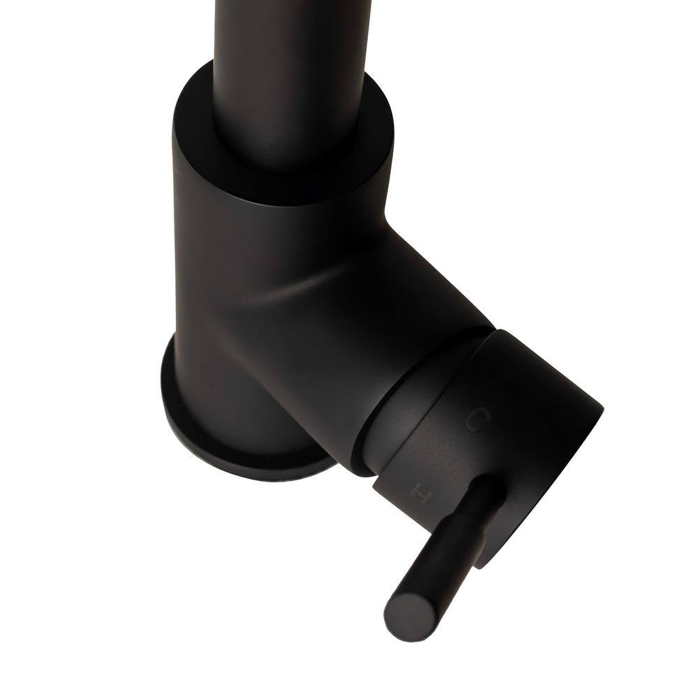 ZLINE Kitchen and Bath ZLINE Arthur Kitchen Faucet in Matte Black (ATH-KF-MB) ATH-KF-MB