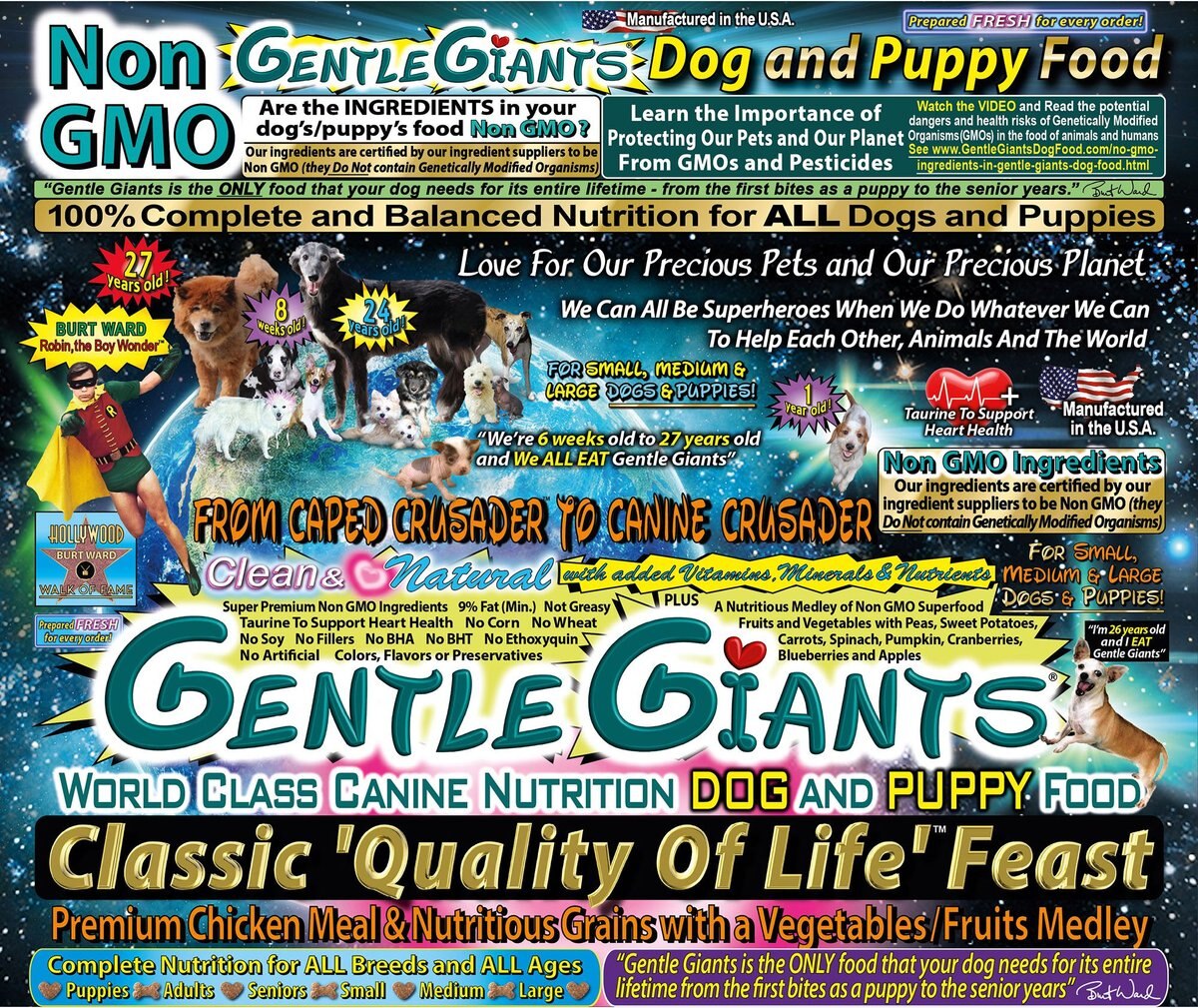 Gentle Giants Natural Non-GMO Dog and Puppy Chicken Dry Dog Food