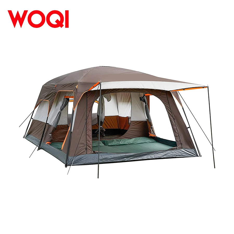 WoQi Bedroom and Living Room Large Space for 3/6/8/12 People for Camping Outdoors   Travel Tent