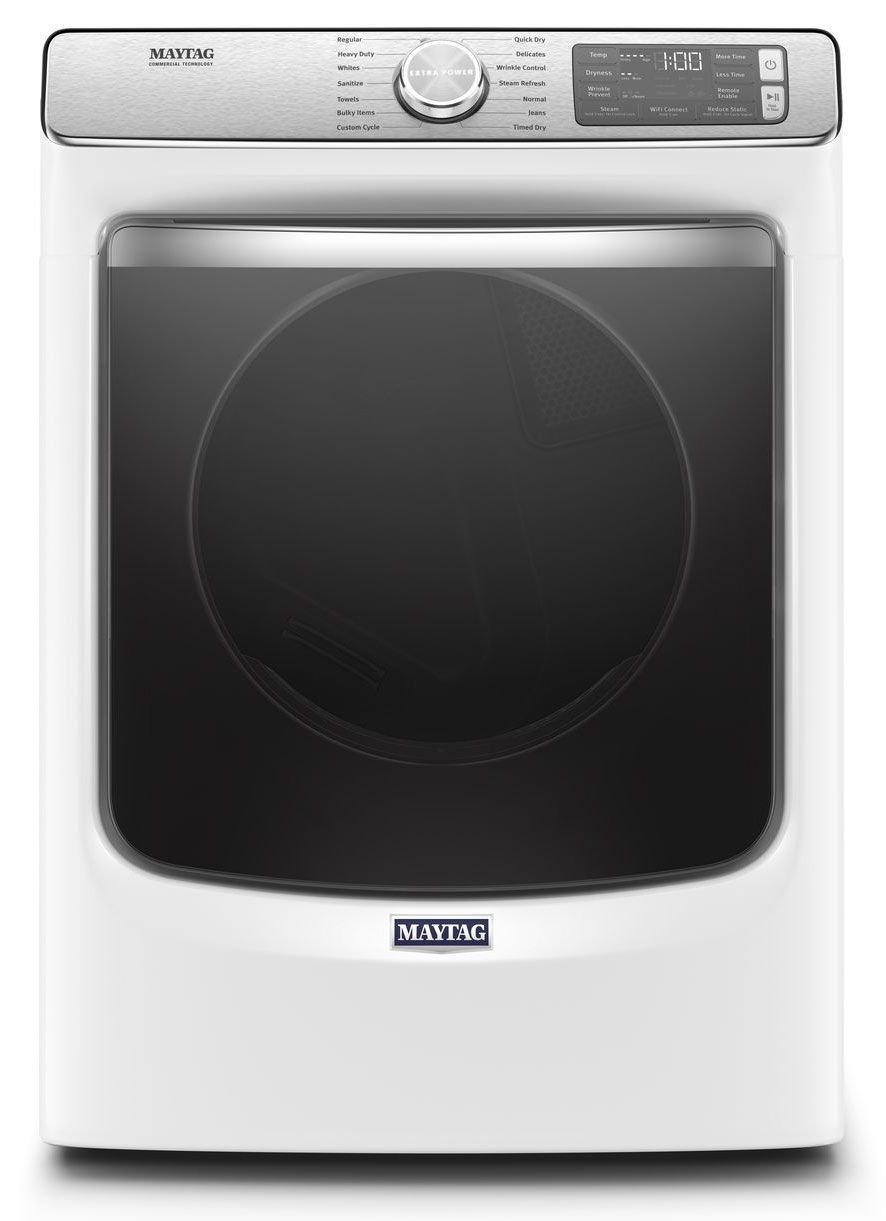 Maytag ADA 7.3 Cu. Ft. White Smart Front Load Electric Dryer With Extra Power And Advanced Moisture Sensing With Industry-Exclusive Extra Moisture Sensor