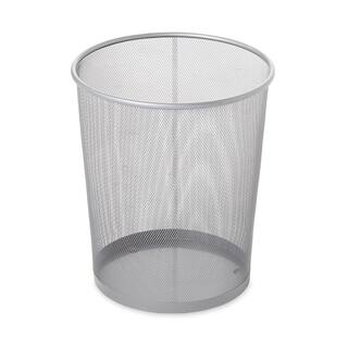 Rubbermaid Commercial Products 5 Gal. Round Mesh Trash Can in Silver FGWMB20SLV