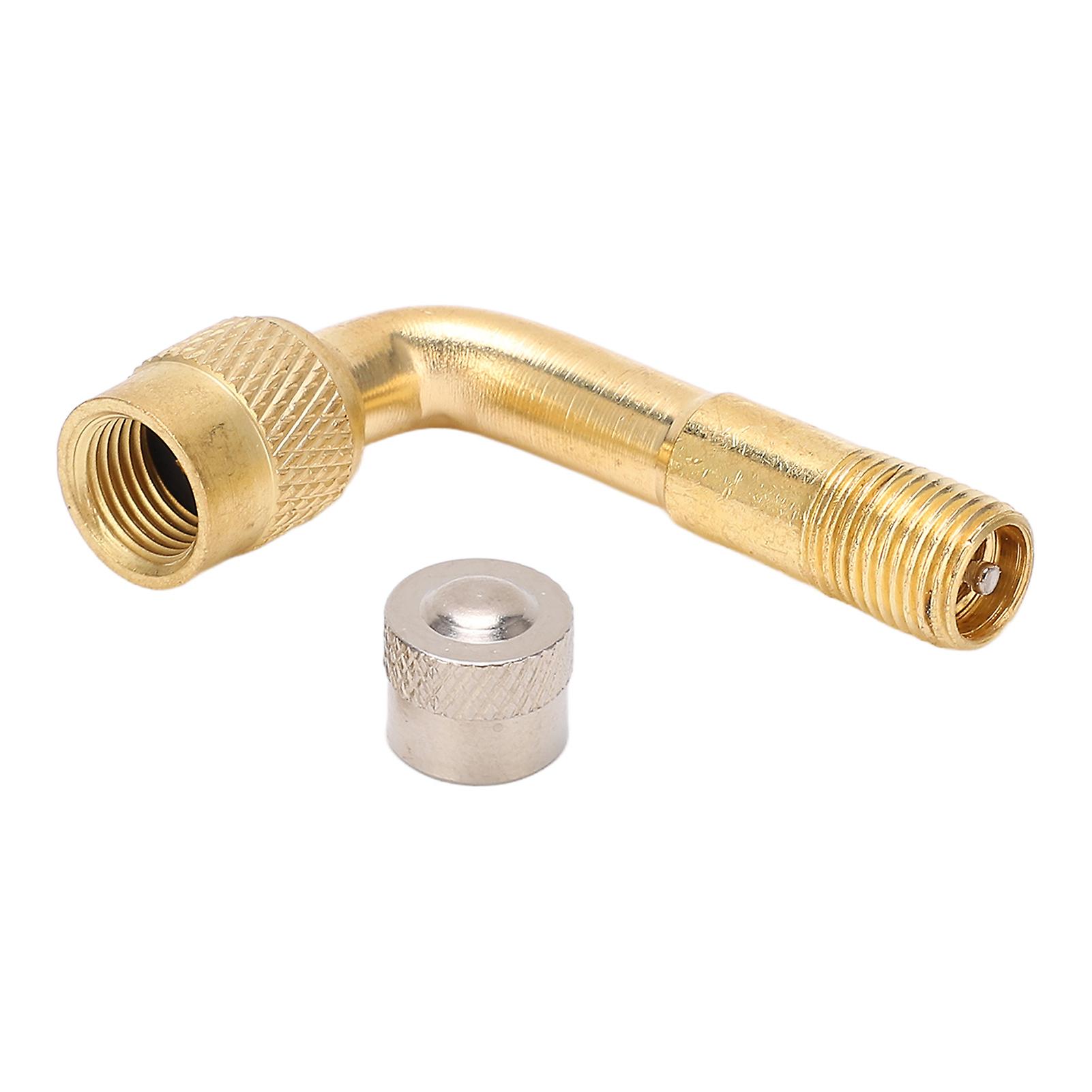 90 Degree Bend Tyre Valve Extension Brass Air Tyre Extension Schrader Valve Adapter For Motorcycle Bike And Scooter