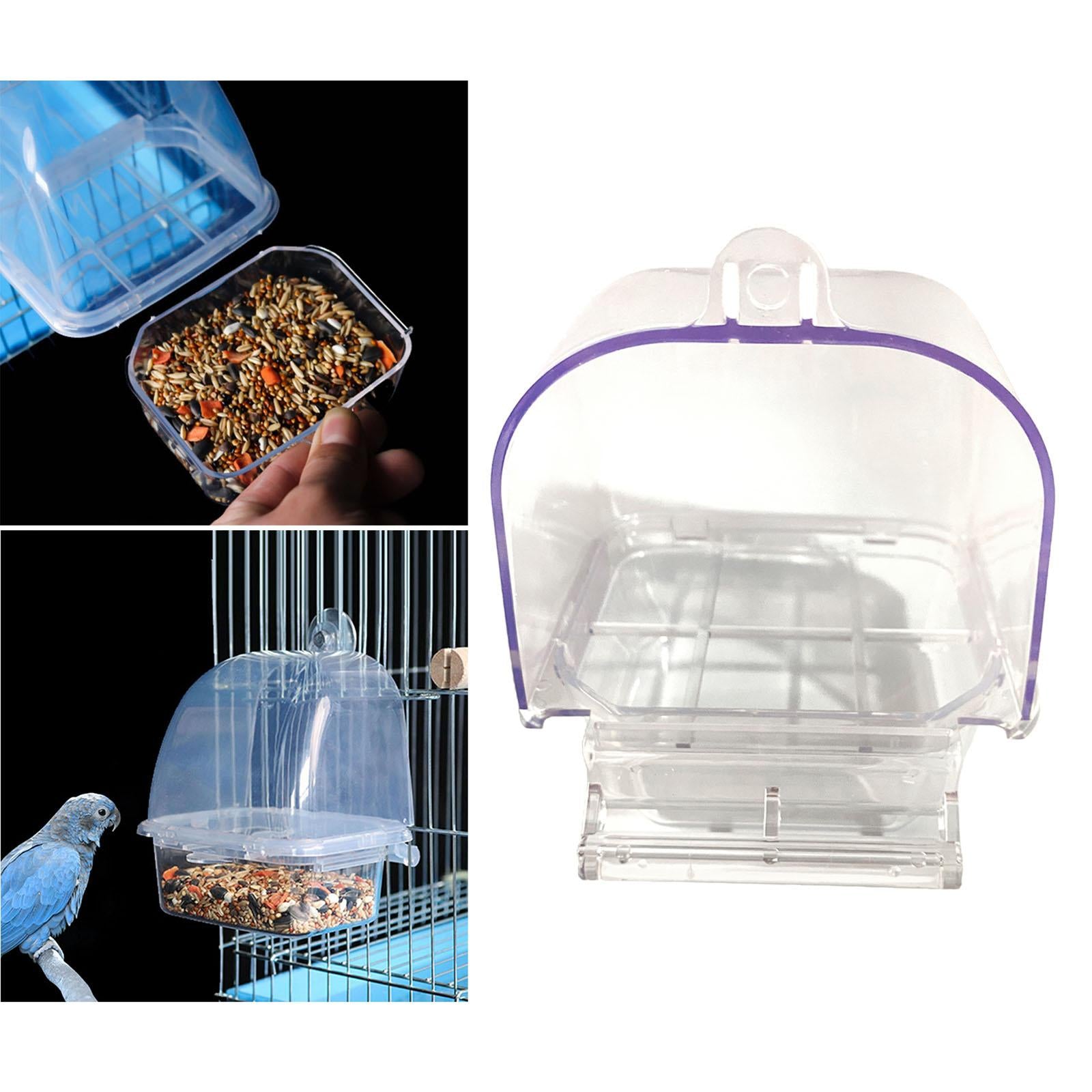 Bird Feeder Cage Hanging Feeder for Parakeet Small to Medium Birds