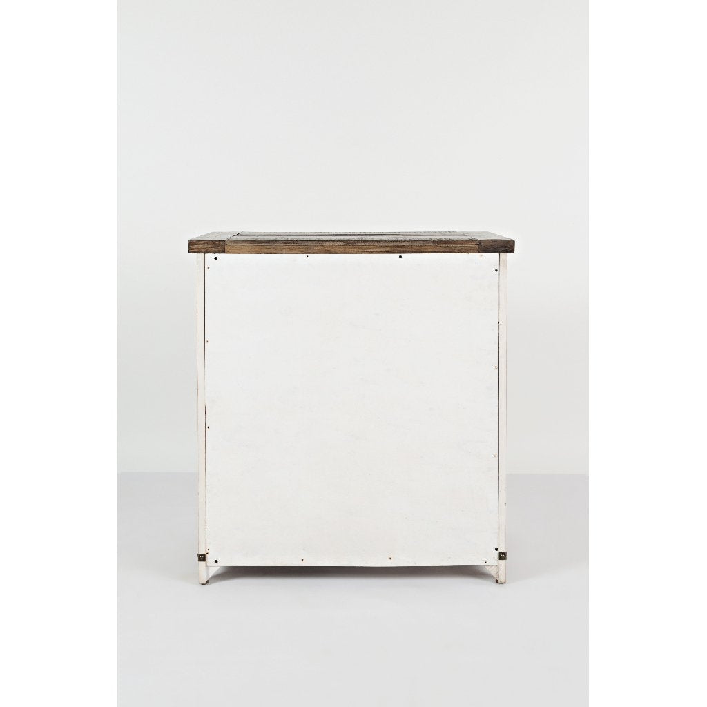 Loft 32 Barn Door Vintage White Storage Cabinet