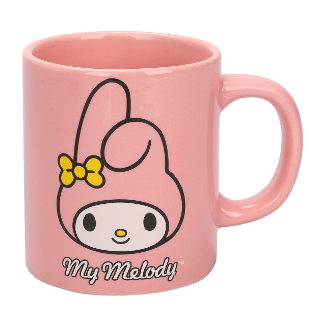 Sanrio My Melody Cute Character Head 16 Oz Pink Ceramic Mug