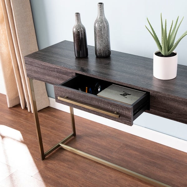 SEI Furniture Akela Transitional Console Table with Storage