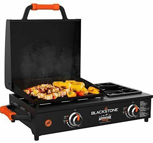 blackstone adventure ready 17 inch tabletop griddle with range top black