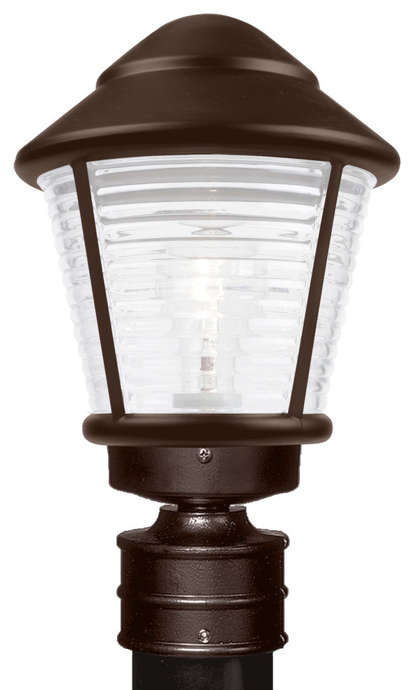 Besa Lighting 310098 POST FR Costaluz 3100 Series   One Light Outdoor Post Mount   Transitional   Post Lights   by Lighting New York  Houzz