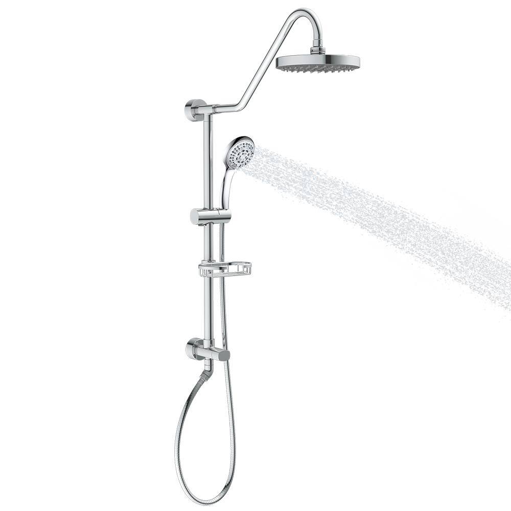 PULSE Showerspas Kauai III 3-Spray Handshower and Showerhead Combo Kit in Chrome Finish 1011-CH