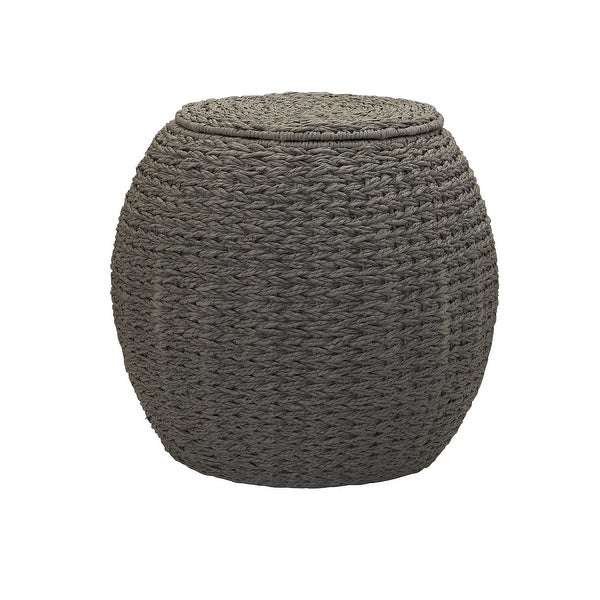 Household Essentials Indoor/Outdoor Barrel Basket Side Table