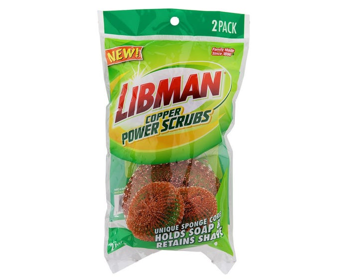 Libman Stainless Steel Power Scrubbers， 2 Pack