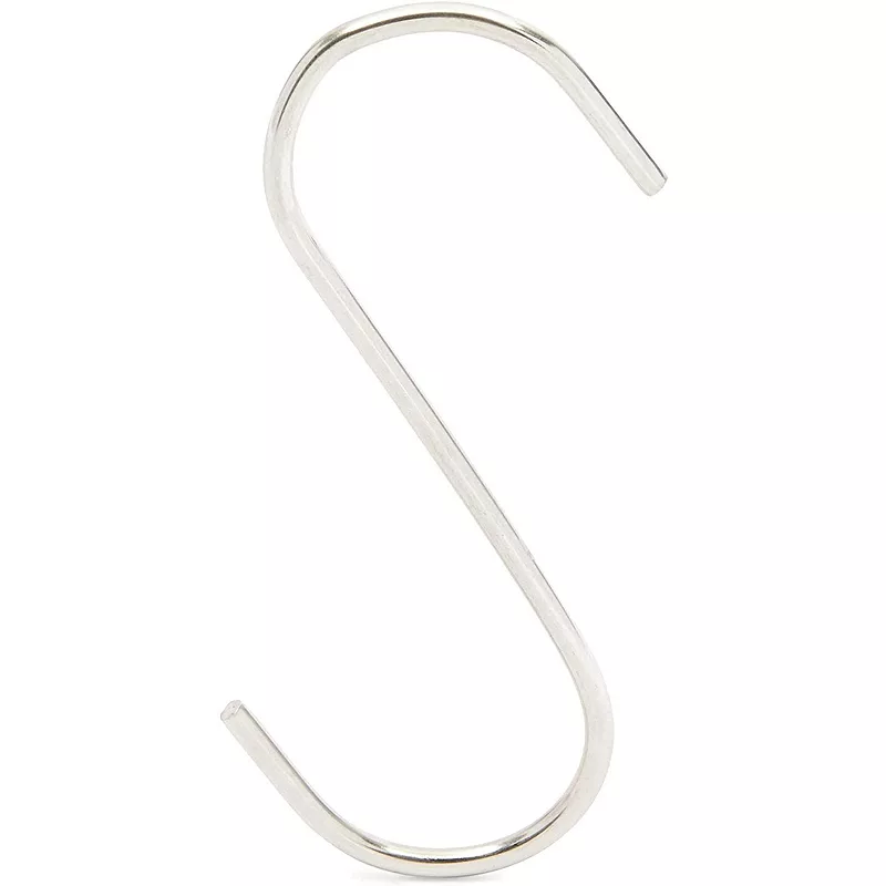 Metal S Shaped Hooks， Stainless Steel Hangers Bulk Set (3.9 in， 50 Pack)