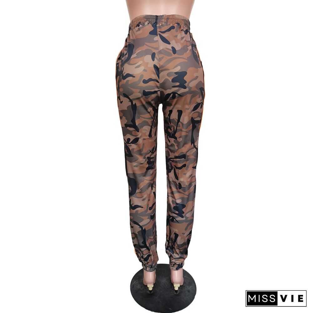 Hip Hop Camouflage Drawstring Jogger Cargo Pants