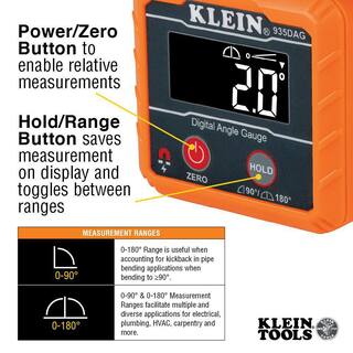 Klein Tools 2-Piece Tape Measure and Digital Angle Gauge and Level Tool Set M2O41260KIT