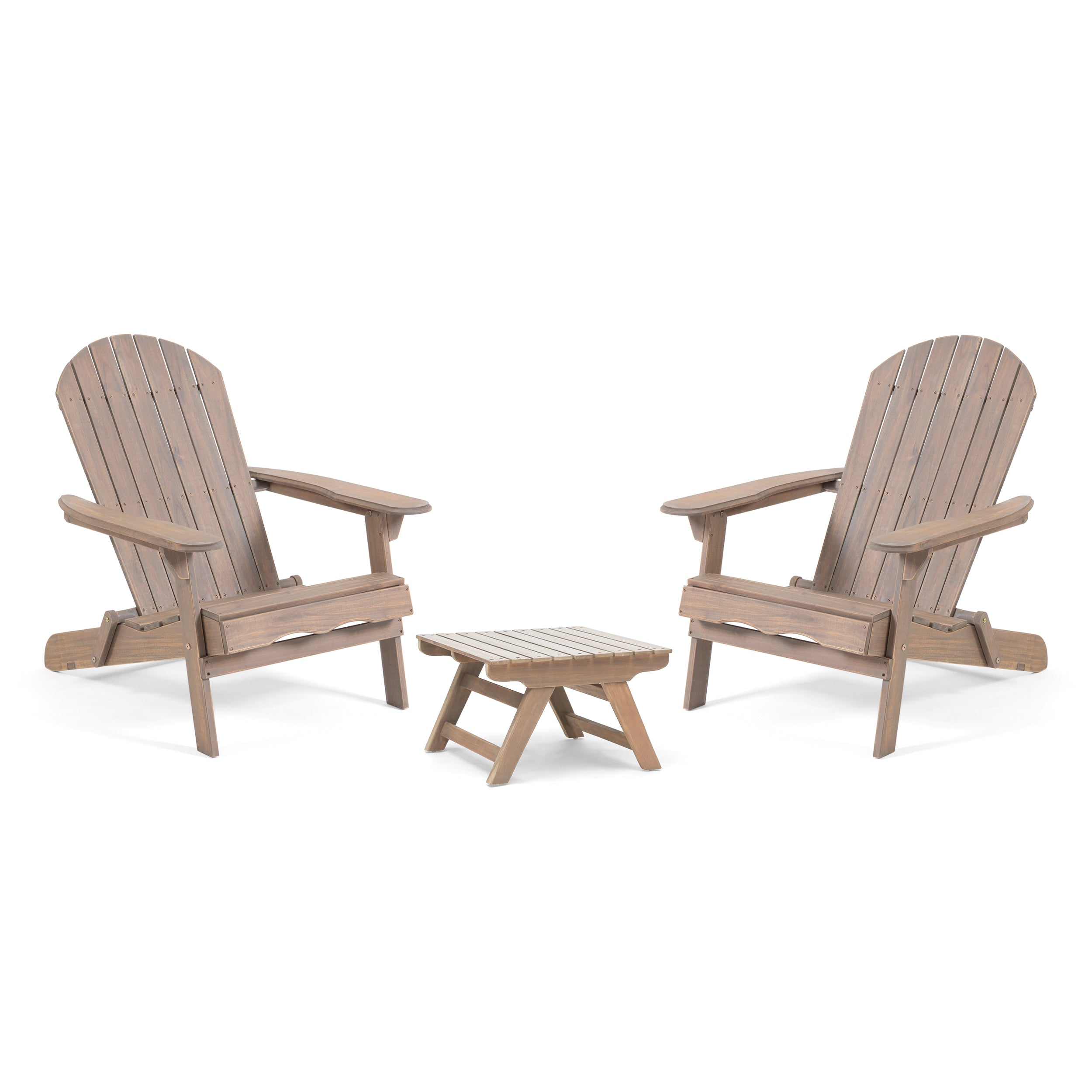 Magnolia Outdoor Acacia Wood 2 Seater Chat Set with Side Table