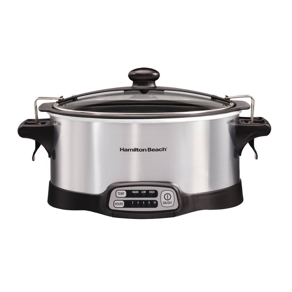 Hamilton Beach 6 qt. Stainless Steel Slow Cooker 33663