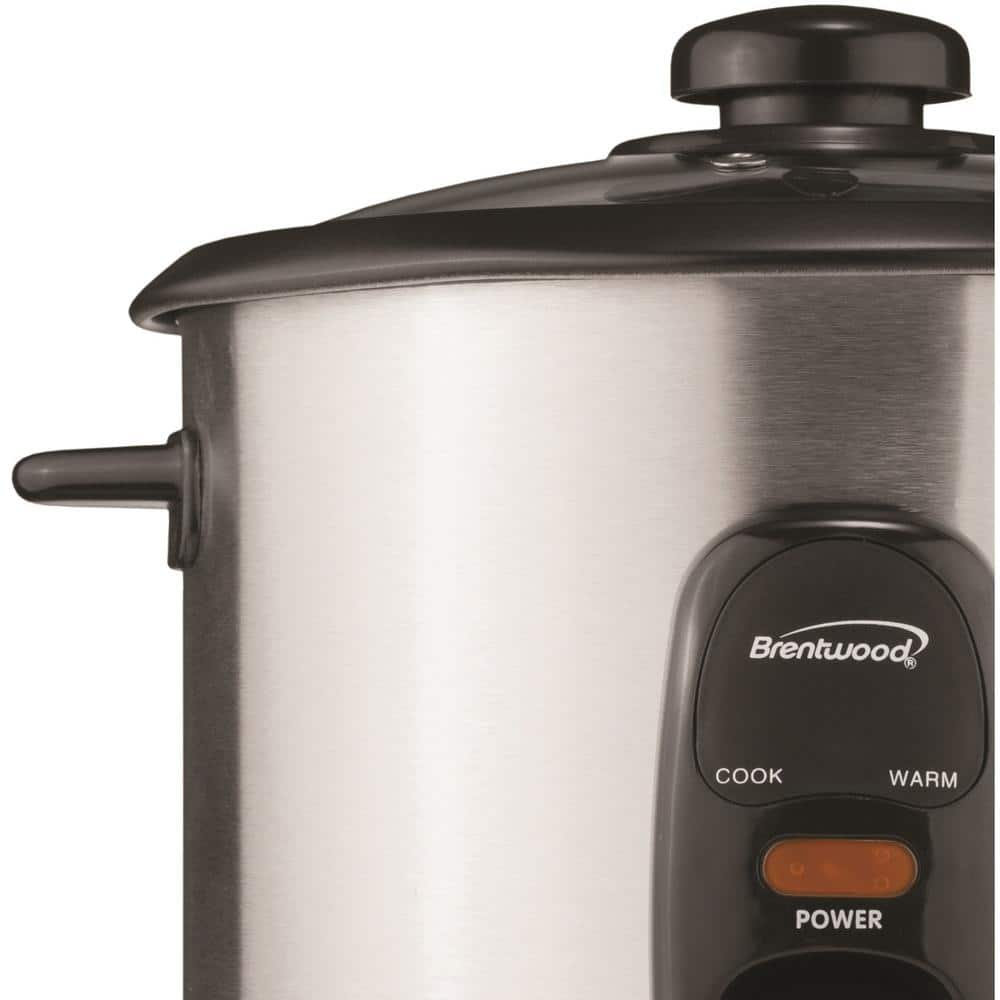 Brentwood Appliances 5-Cup Silver Rice Cooker TS-10